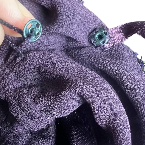 Jakara Formal Sequin Plum MIDI Dress Size 16 - Picture 6 of 9